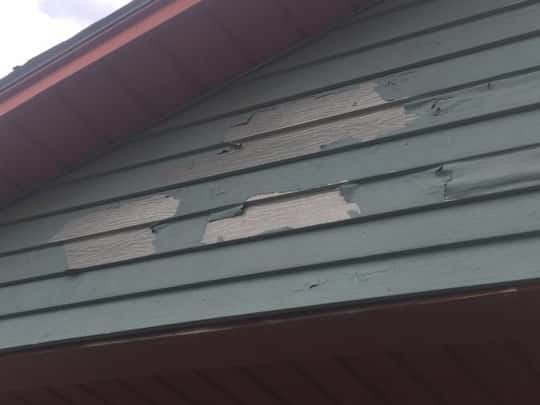 Metal Siding that needs painting