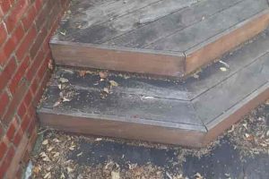 People shopping for deck stain